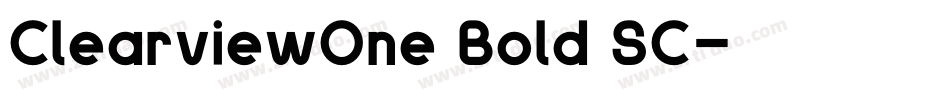 ClearviewOne Bold SC字体转换
